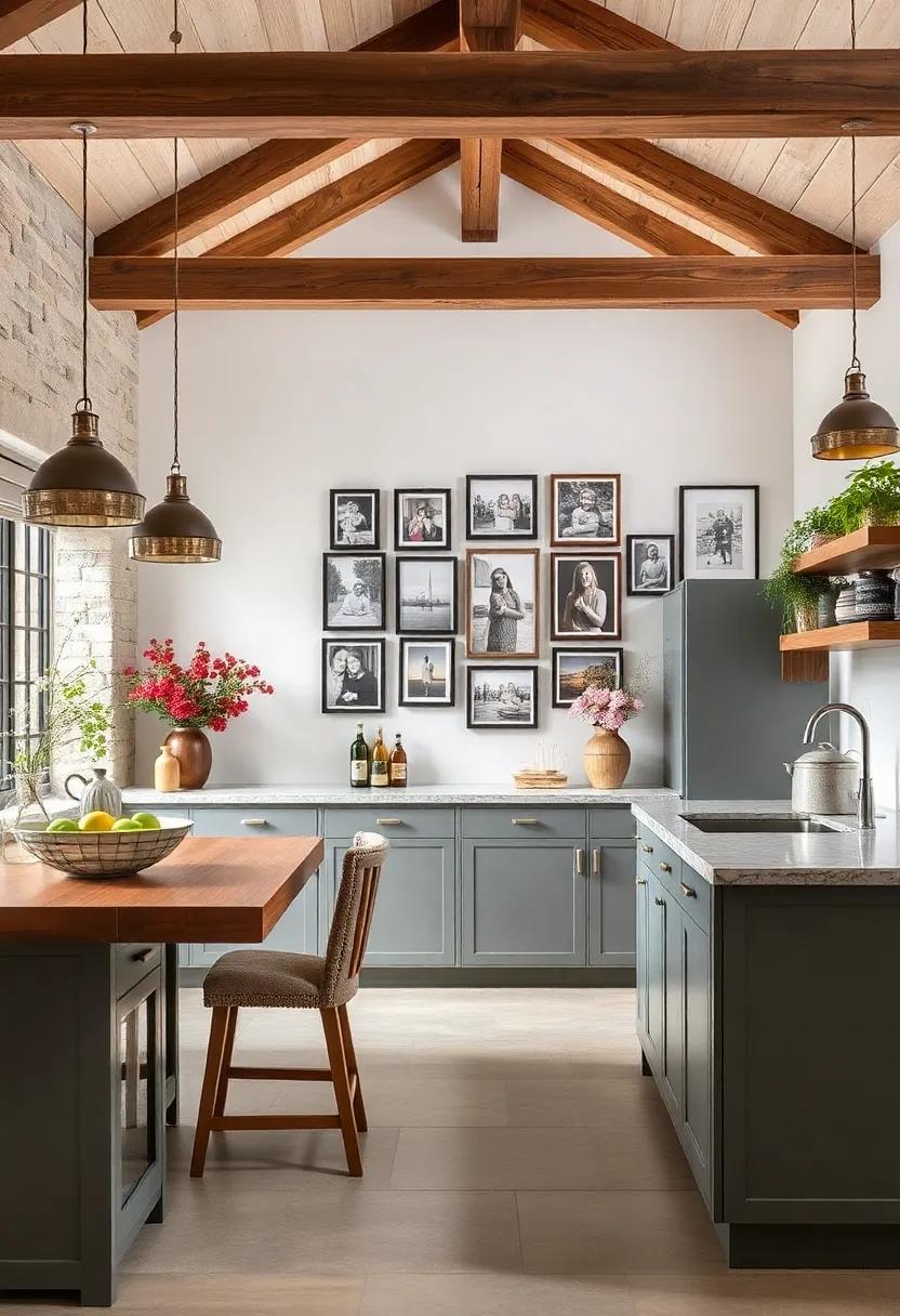 Family‍ Photo Gallery: ​Create a personal⁢ gallery wall⁣ with ‌family photos or ‌culinary-themed art that⁢ adds warmth and personality to ⁢your kitchen space