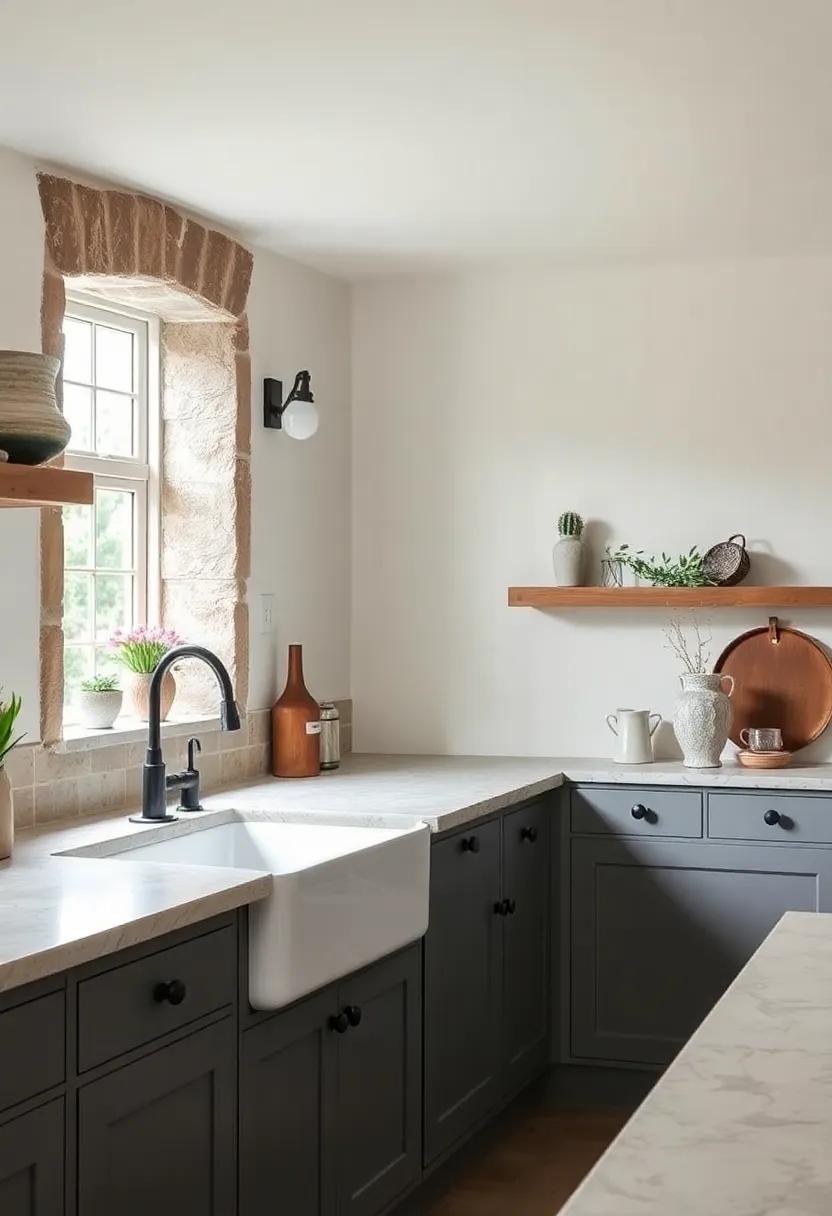 Farmhouse ‌Sink: Install‌ a classic farmhouse sink that not only ⁤enhances ​the ​charm but also provides ample workspace​ for food prep‌ and dish washing