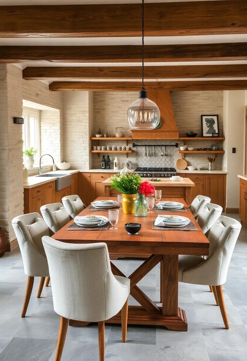 Vintage‌ Dining ⁤Table: incorporate a reclaimed wood dining⁢ table that adds character and serves as a centerpiece for family‌ gatherings and entertaining