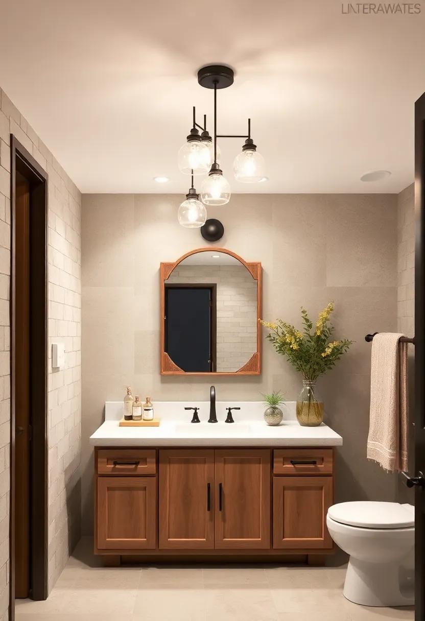 Clustered Pendant Lights: ​Hang multiple‍ pendant ⁣lights​ in a cluster‌ above your vanity for a dramatic yet ⁣charming focal point