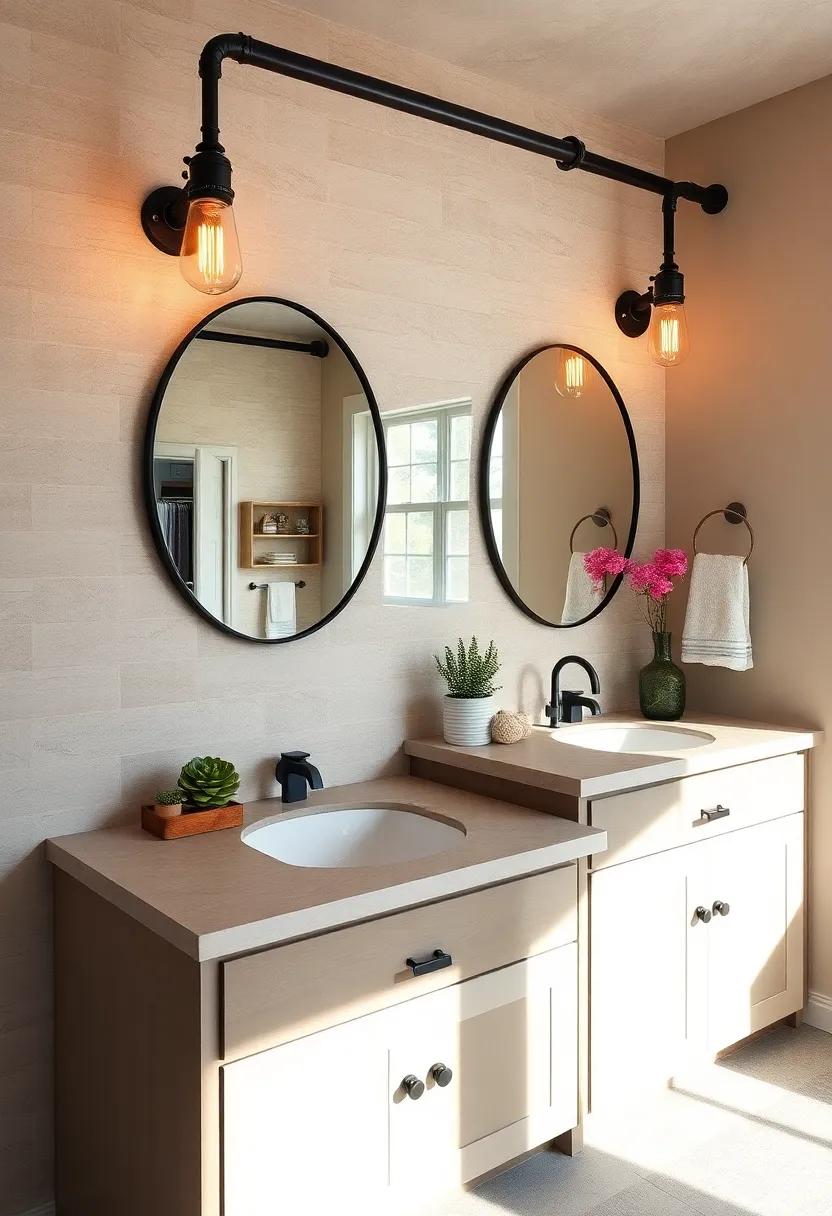 Industrial Pipe Fixtures: Embrace ⁣the farmhouse aesthetic with industrial-style lighting​ featuring black pipes and Edison bulbs for a bold statement