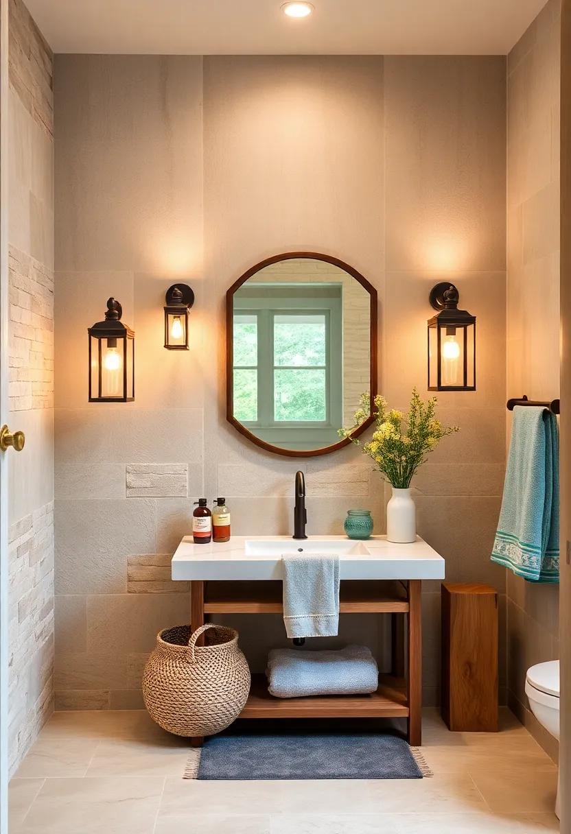 Lantern-Style Wall⁢ Sconces: Illuminate ​your bathroom with ⁢lantern-inspired​ sconces that evoke a cozy, outdoor vibe reminiscent⁢ of⁢ farm life