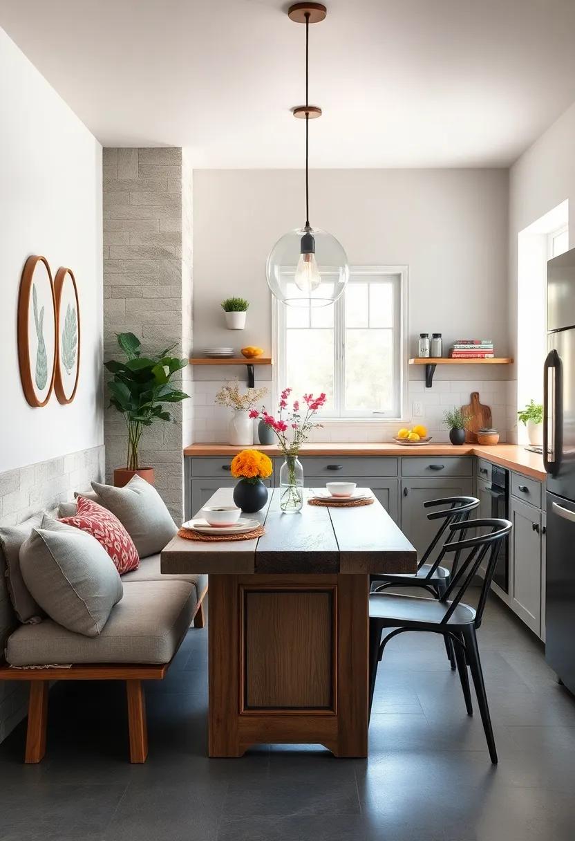 Use vibrant upholstery on cushions to infuse energy into the space and make your nook inviting