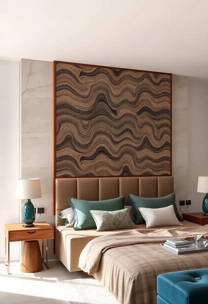 abstract Wave Patterns: Add a sense⁤ of movement to your⁢ space with wave-inspired ⁤patterns that create a dynamic visual⁣ flow, perfect for modern aesthetics