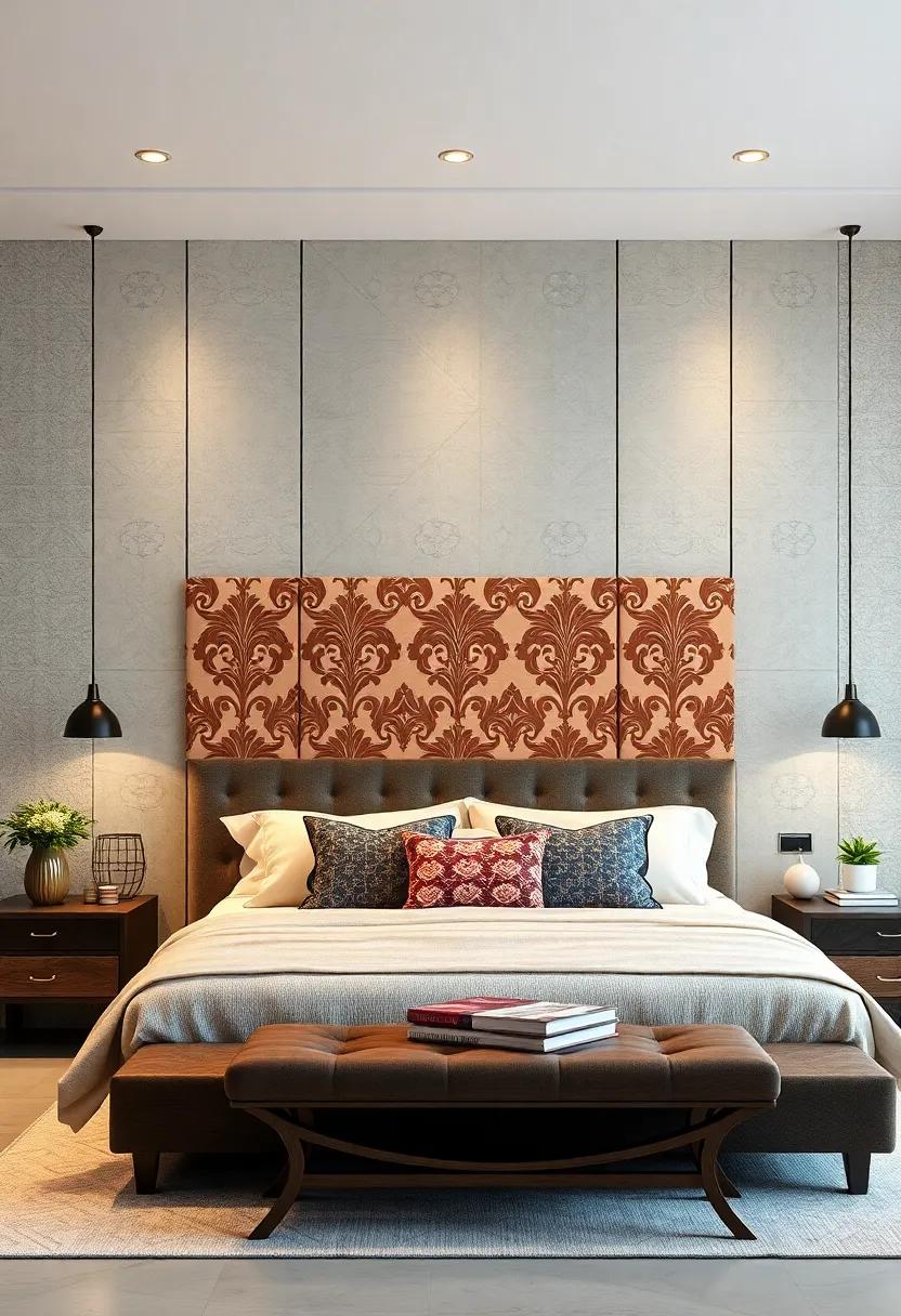 Classic Damask Patterns: embrace timeless elegance with a damask-patterned headboard that complements⁢ traditional⁢ decor, merging sophistication⁢ with serenity