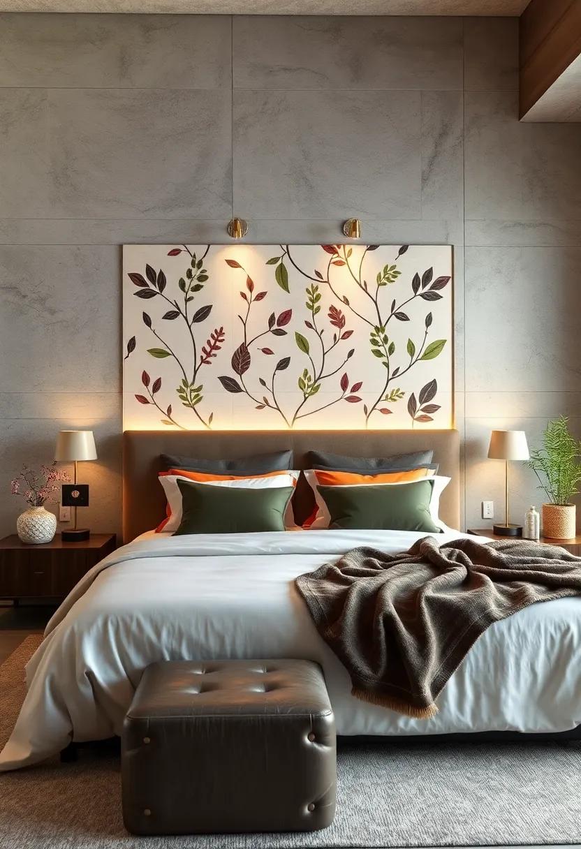 Nature-Inspired Motifs: Bring the outdoors‍ in⁤ with a headboard ⁤that showcases organic patterns like leaves or branches, fostering a calming sanctuary