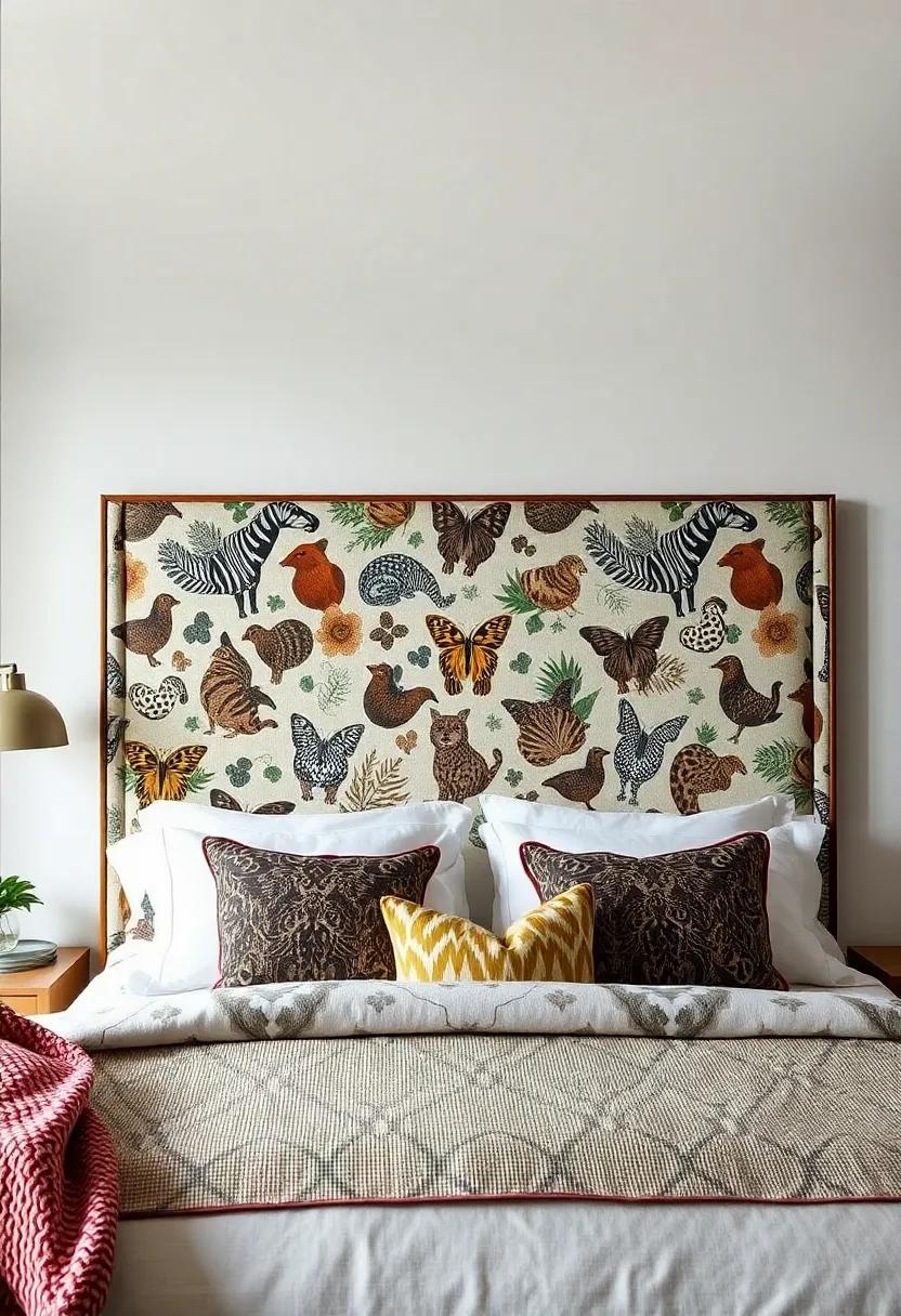 Whimsical ⁣Animal Prints: Embrace your playful side ⁤with a headboard adorned with fun animal prints ⁤that add character and liveliness to your decor