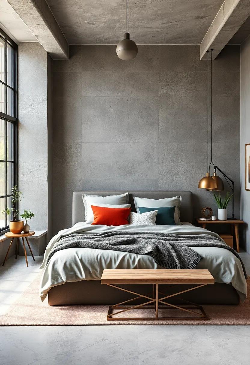Metallic Accented Colors: ​Incorporate metal accents ​in unexpected colors, such as brushed gold or aged copper, to add warmth ⁤and elegance to your ⁤industrial⁢ bedroom design