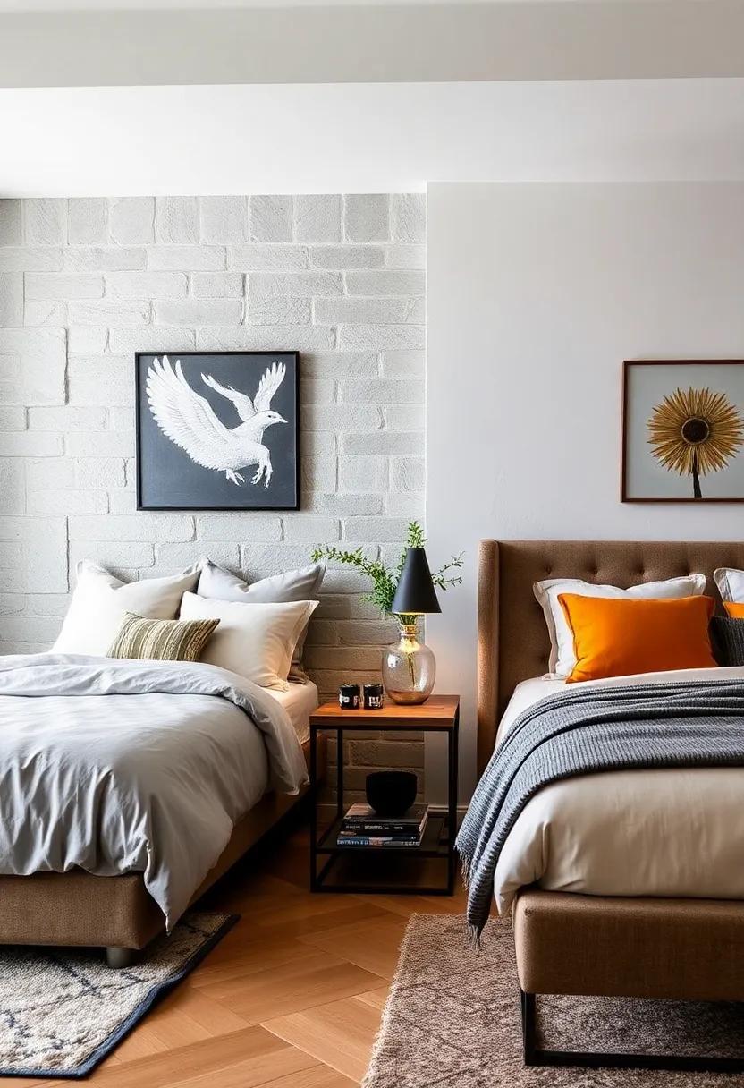 Stylish Metal Bedside Tables: Choose metal bedside tables with unique designs that reflect your personality, merging functionality with the stylish allure of industrial decor