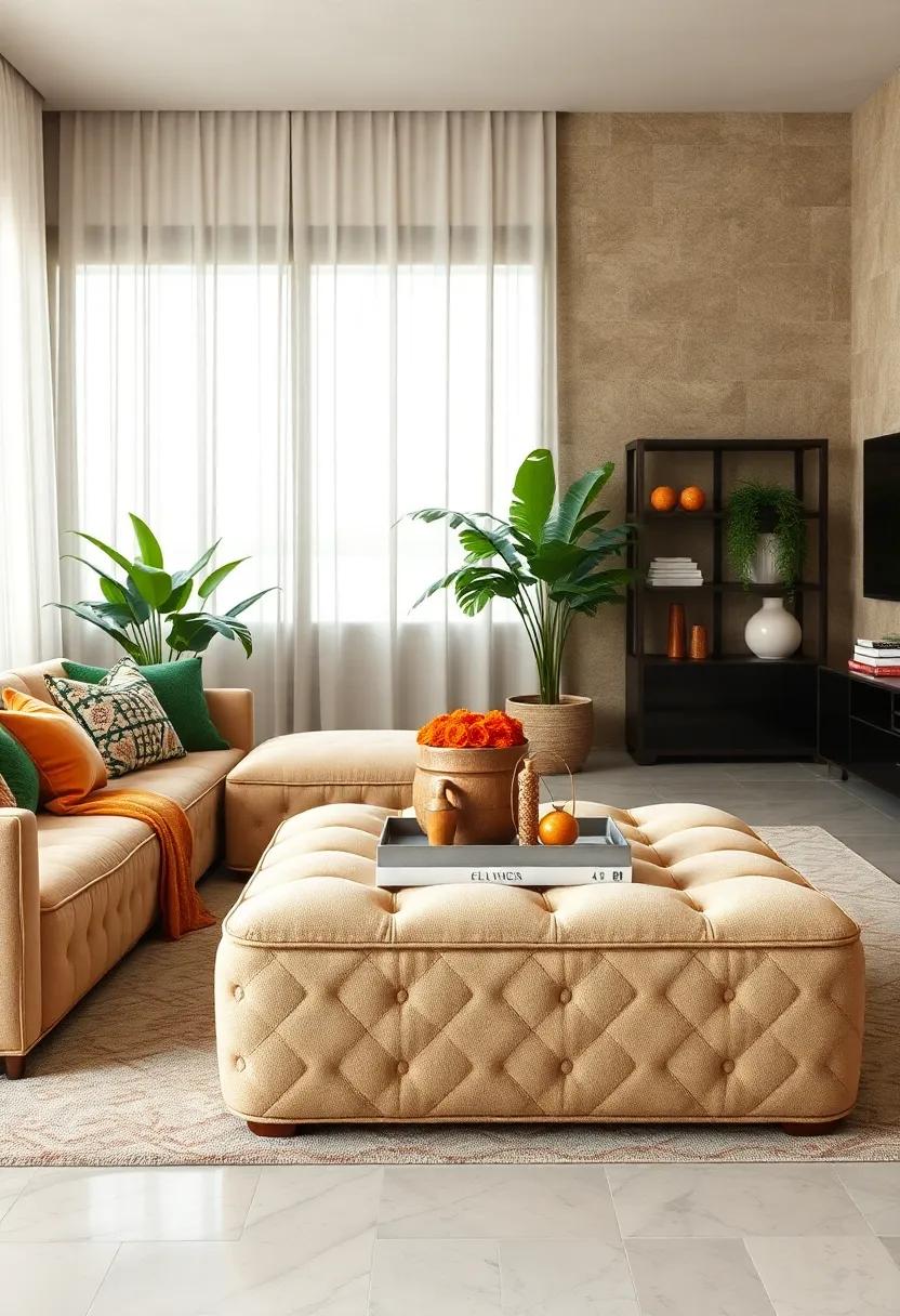 Multi-Functional Ottoman:⁣ An ottoman⁢ that doubles as storage or a⁤ coffee ⁤table combines practicality⁤ with style,making it a smart choice for ⁣smaller spaces