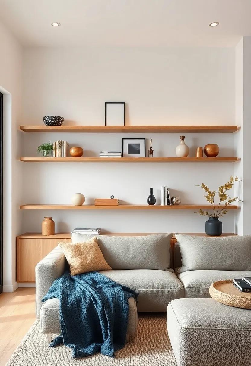 Scandinavian Simplicity: Embrace​ the Scandi style with‍ light wood shelves that evoke simplicity and natural beauty, ideal for brightening up a small space