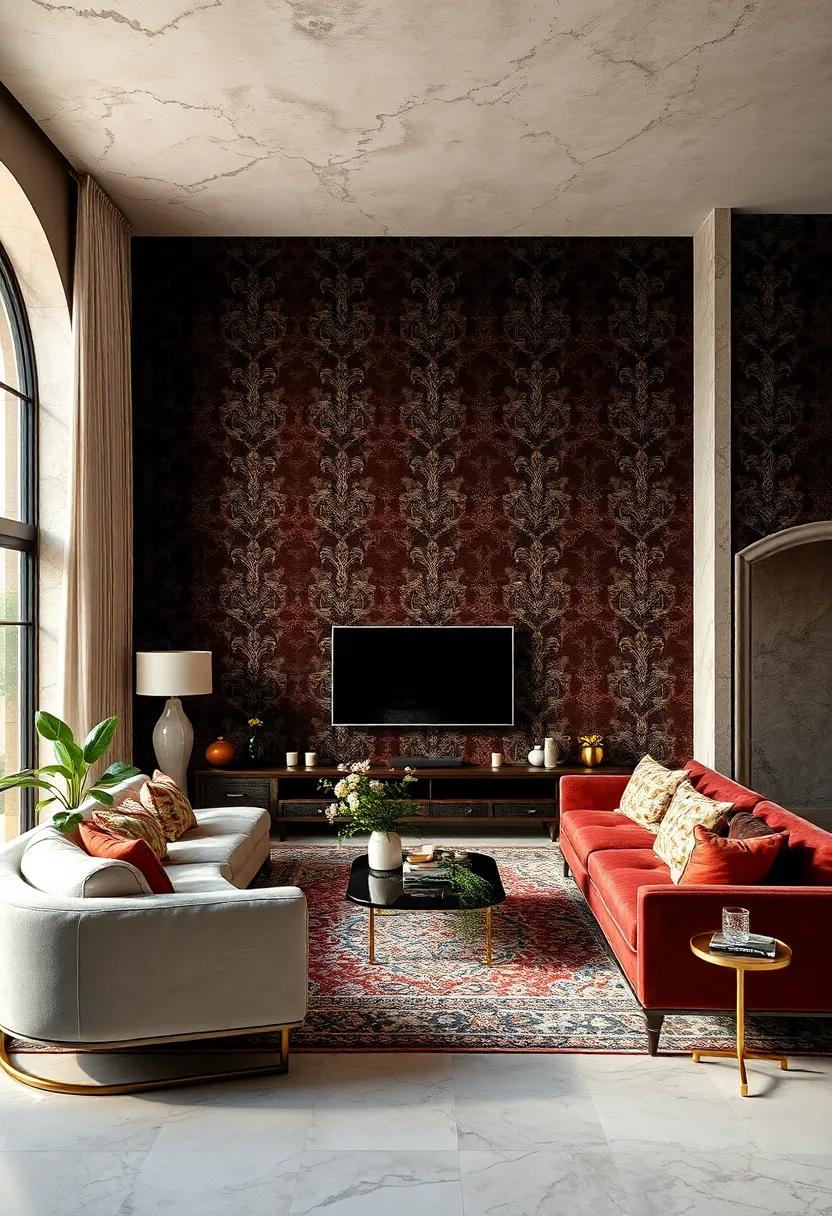 Versatile ‍Patterns: Choose a timeless damask velvet pattern to add classic charm and ⁢adaptability ‌to various ‍design ⁣schemes within your living room