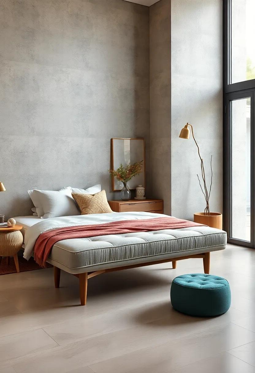 The Nordic-Inspired Bench – Simple, understated, and functional, this Nordic-inspired ‌bench offers a serene aesthetic that elevates any minimalist bedroom decor