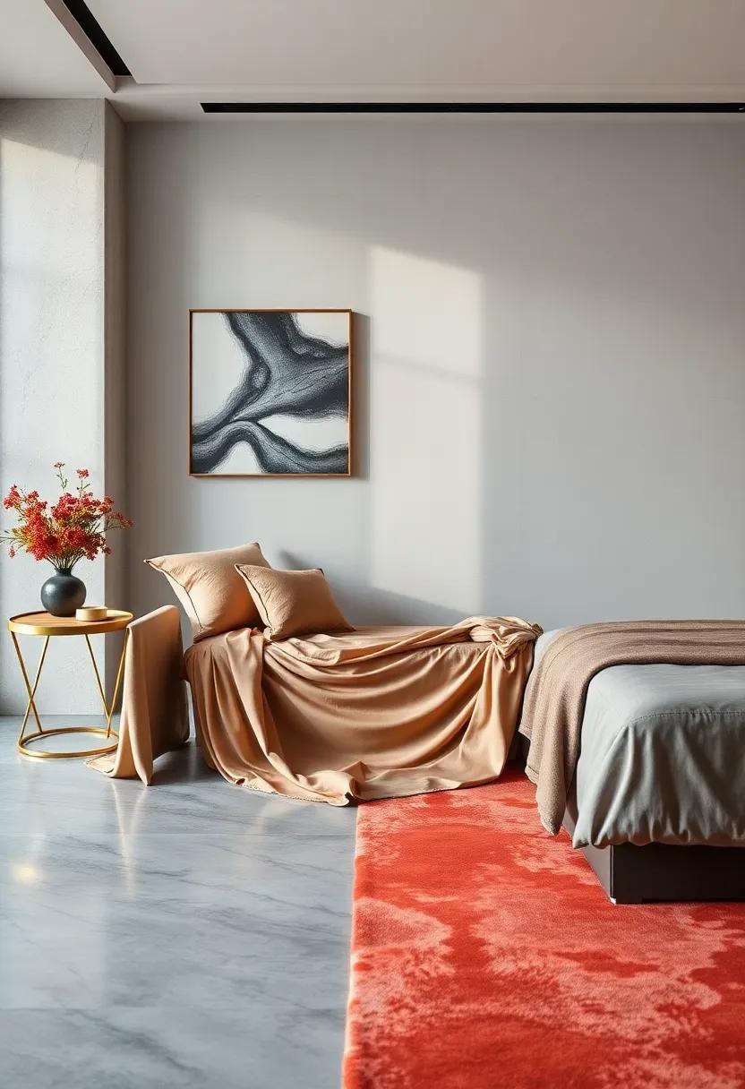 The‍ Silk Draped‍ Bench – With flowing silk drapes, this bench exudes elegance and softness, making your luxury bedroom feel like a plush retreat