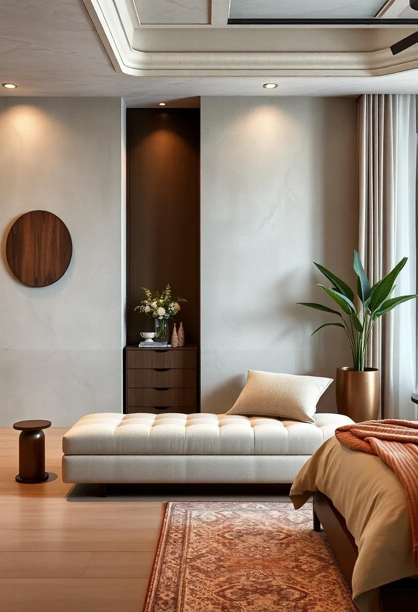 The Upholstered Storage⁢ Bench – Fusing functionality⁢ with elegance, this upholstered bench offers hidden storage for blankets‌ and pillows,⁣ keeping your space tidy and chic