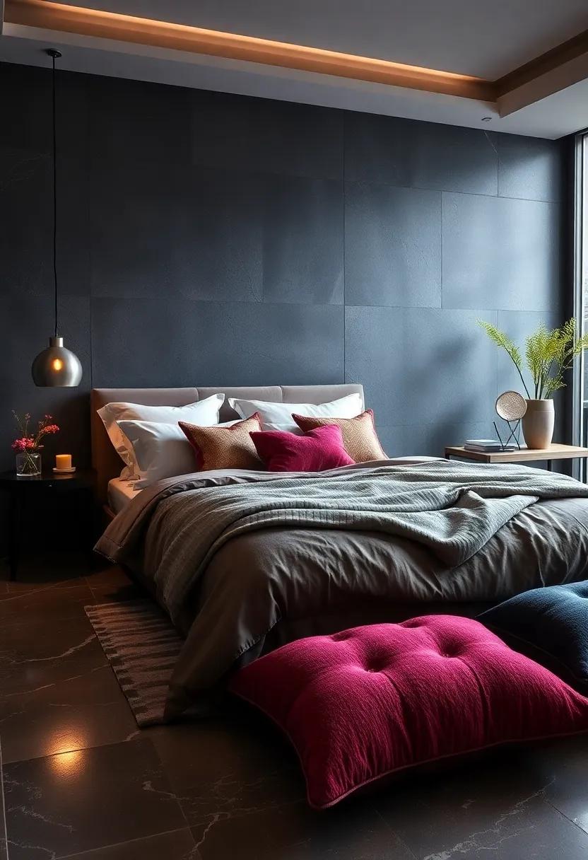 Decorative Pillows: Play with sizes and shapes of decorative pillows in contrasting textures to add comfort and style to your bedding