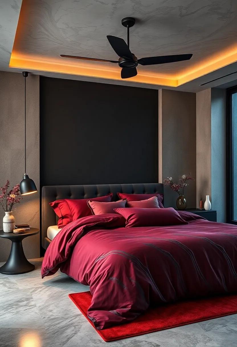 Luxurious ⁤Bedding: Invest‌ in high-thread-count sheets and plush duvet covers in deep hues for a sumptuous sleeping experience