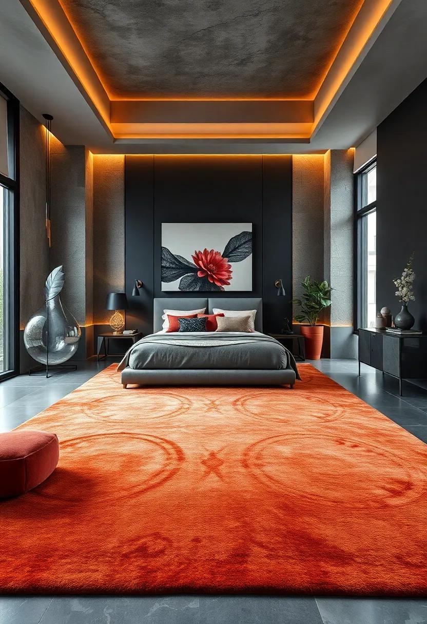 Luxurious Rugs: Lay down a thick area rug in a rich color or opulent material to add warmth and‍ a touch of glamour underfoot