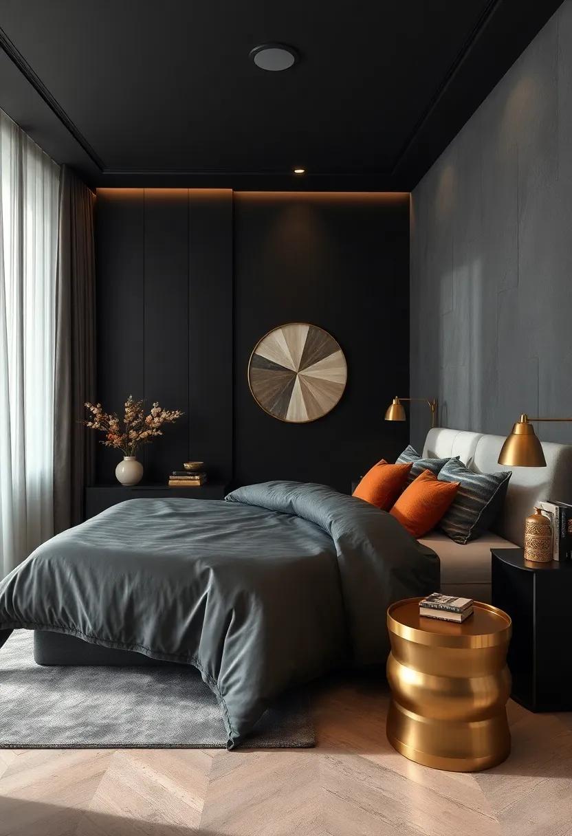 Metallic ⁤Accents:⁤ Use brushed gold or polished nickel elements in hardware and decor items to add a⁤ vibrant ‍contrast against dark tones