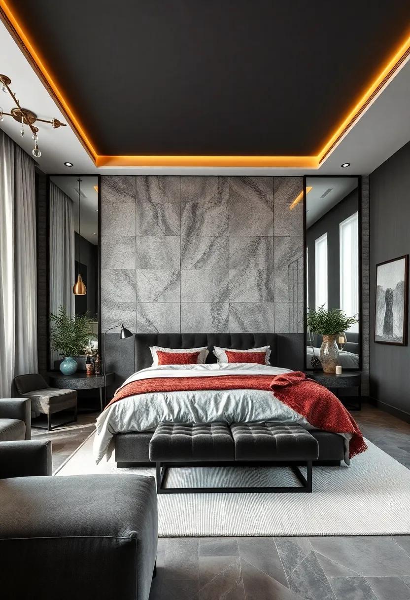 Mirrors for Depth: Use large, framed mirrors to reflect light and ⁢create an illusion⁤ of space, enhancing the luxurious feel of‍ your bedroom