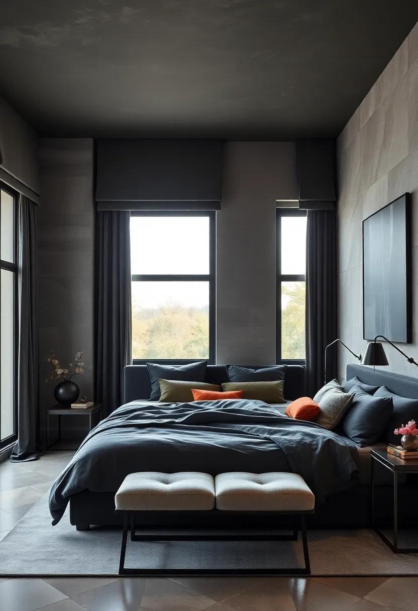 Tailored Cornices: Enhance the look of your windows ⁤with upholstered cornices in darker fabrics that add an air of sophistication