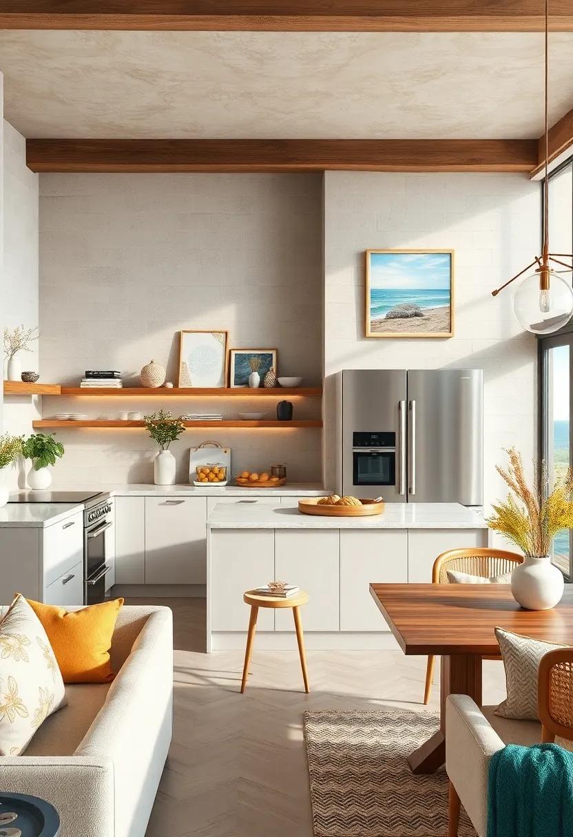 Artistic Touch: Hang local⁢ artwork or coastal-themed prints to ⁤foster a ​sense of place and elevate the⁤ aesthetic of⁣ your kitchen