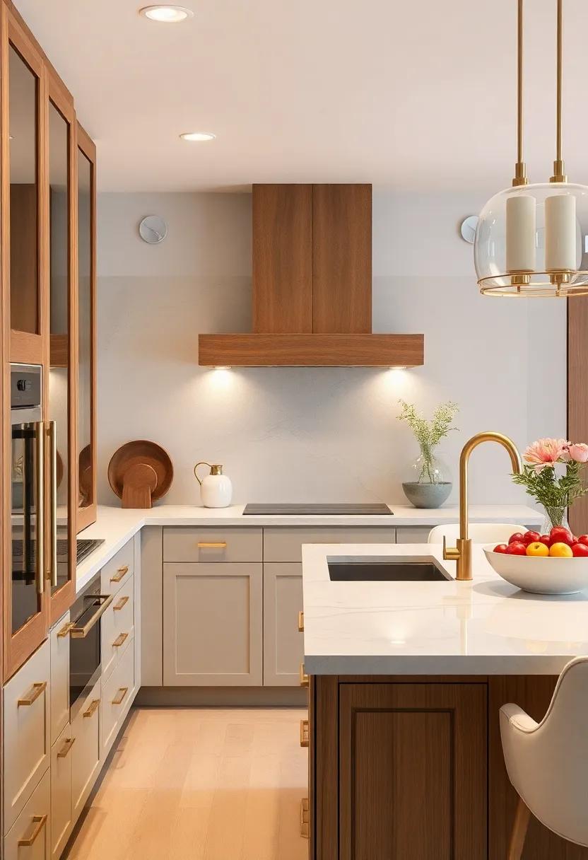 Elegant​ Hardware: Select sophisticated⁢ cabinet hardware in brushed​ gold⁣ or polished nickel‌ to add⁤ a touch of ​luxury to your kitchen