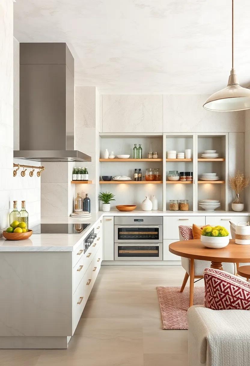 Indulgent Pantry:​ Design ​a ⁤luxurious pantry with glass doors and custom shelving⁢ to store gourmet ingredients and coastal snacks