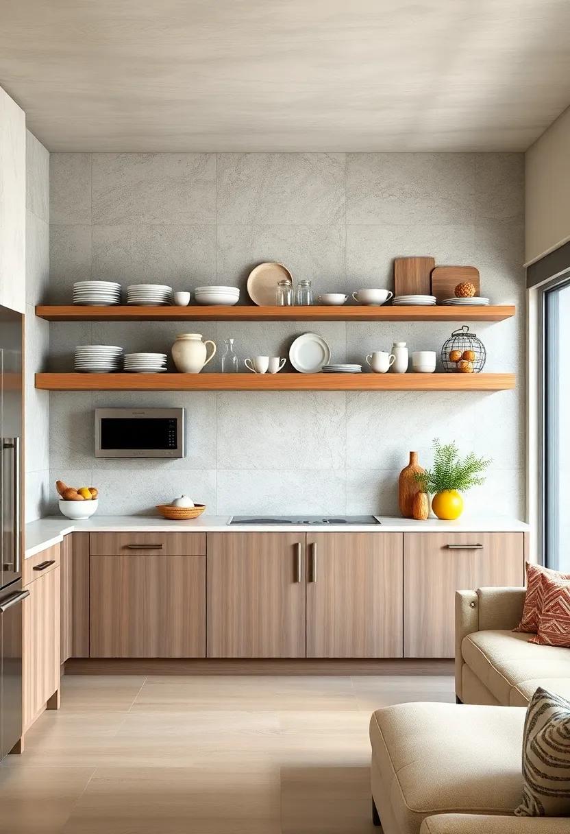 Open Shelving: Incorporate ⁤open shelves ⁣to ‌display beautiful dishware, adding both functionality and decorative ⁤beauty ⁢to the‌ space