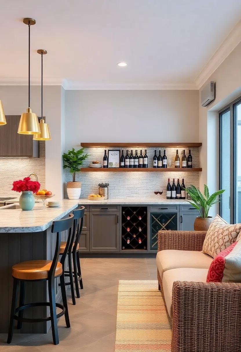 Wine Station:‍ Design a stylish⁣ wine nook complete with storage for your ​favorite ‍coastal wines,ideal⁢ for seaside entertaining