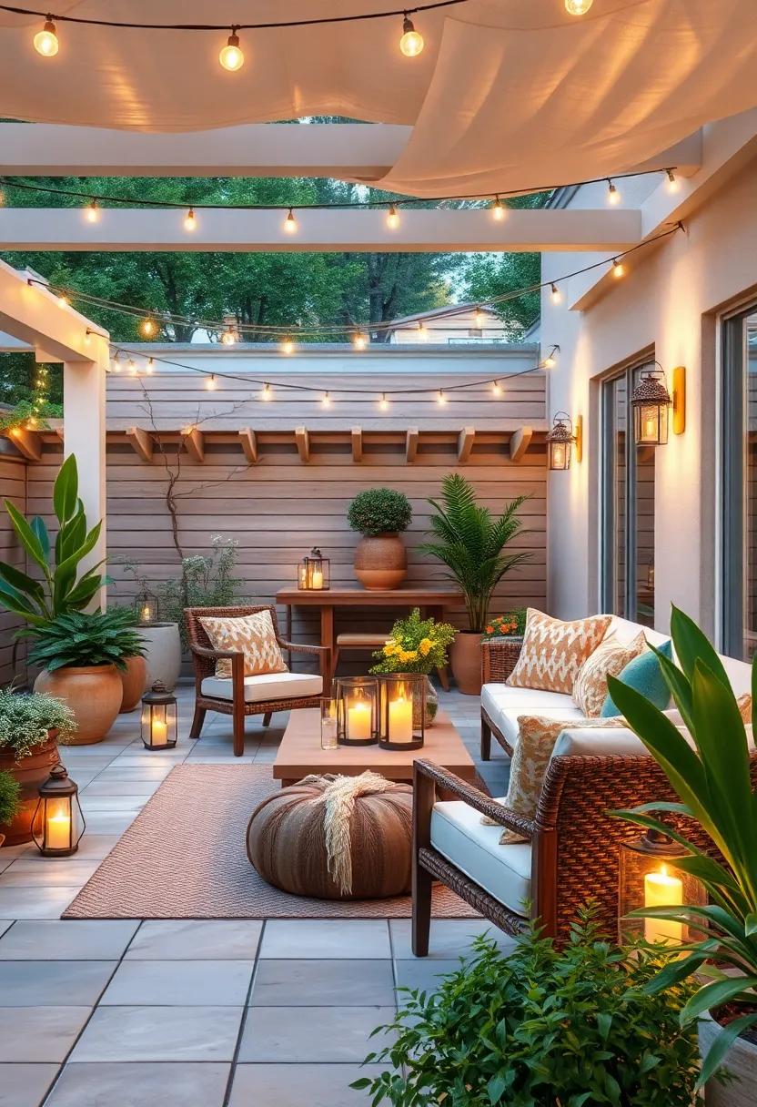 Enchanted Garden: Transform your patio into a magical retreat with twinkling fairy lights, lanterns,‌ and‌ whimsical decor⁢ for an ethereal evening ambiance