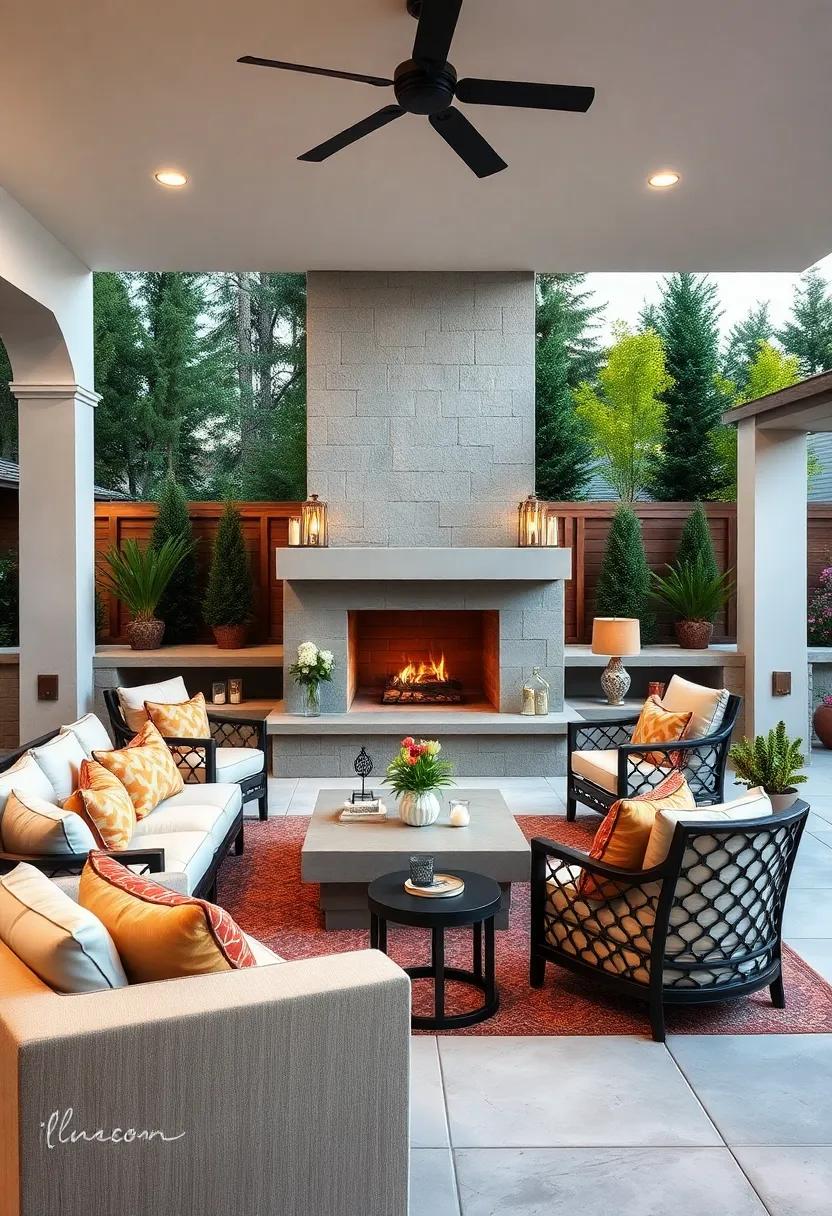Opulent Fireplaces: Install an outdoor fireplace that serves as both a focal⁢ point⁤ and a ‌source of warmth, creating a cozy atmosphere year-round