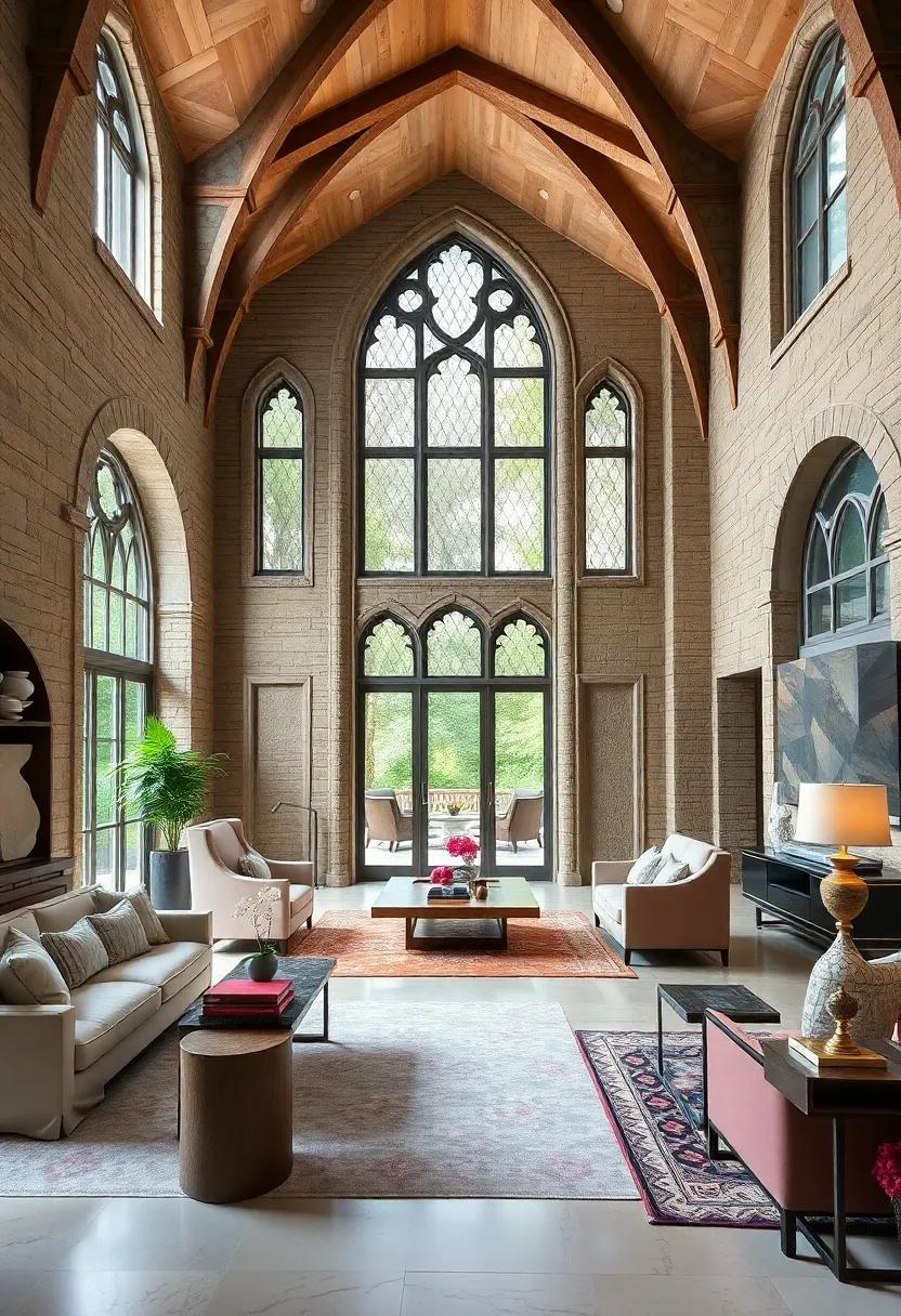 gothic‍ Revival Grandeur:⁤ With pointed arches and elaborate detailing, this ⁤mansion draws​ on Gothic influences, offering ​a unique and striking appearance that ​stands out in any‍ setting
