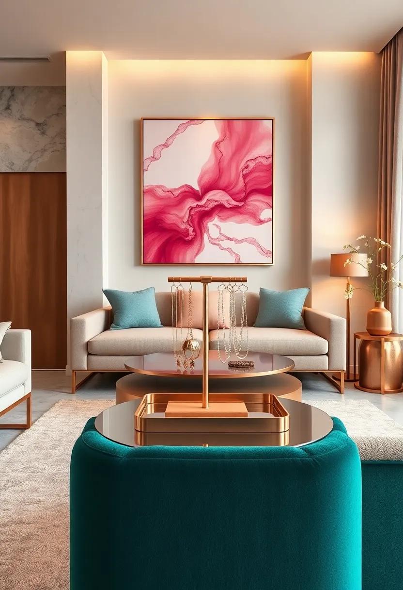 Luxurious Rose Gold Jewelry ⁢Stand:​ Keep your⁣ accessories organized ⁤and on display with a stylish stand that complements your decor