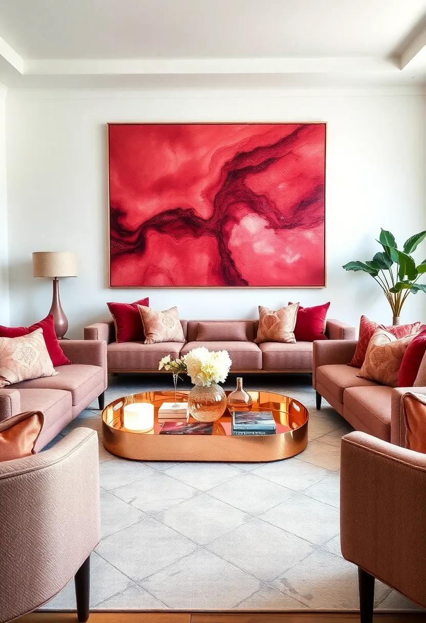 Rose Gold Decorative tray: Ideal for styling coffee tables ​or vanities, this tray combines practicality with an elegant touch