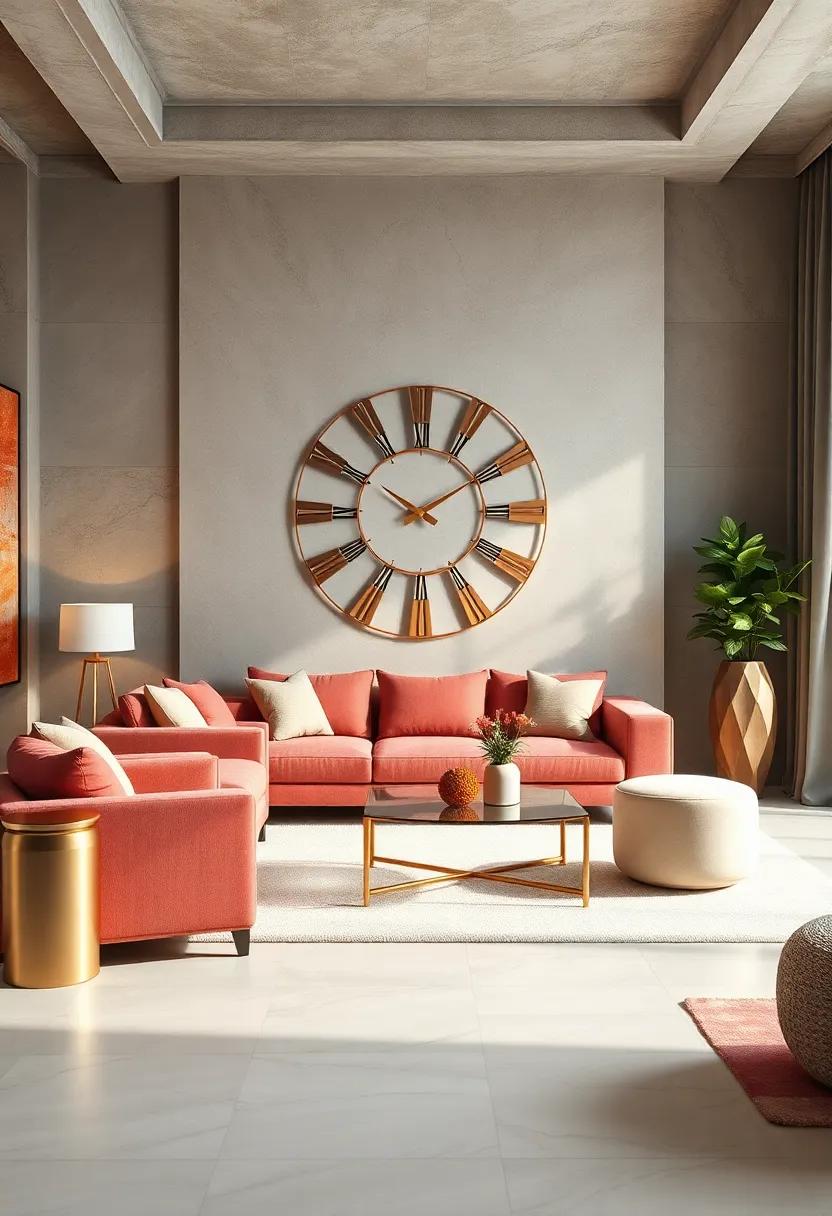 Striking⁤ rose Gold wall clock: A chic and functional piece,this clock combines elegance with practicality,making‌ a stylish statement