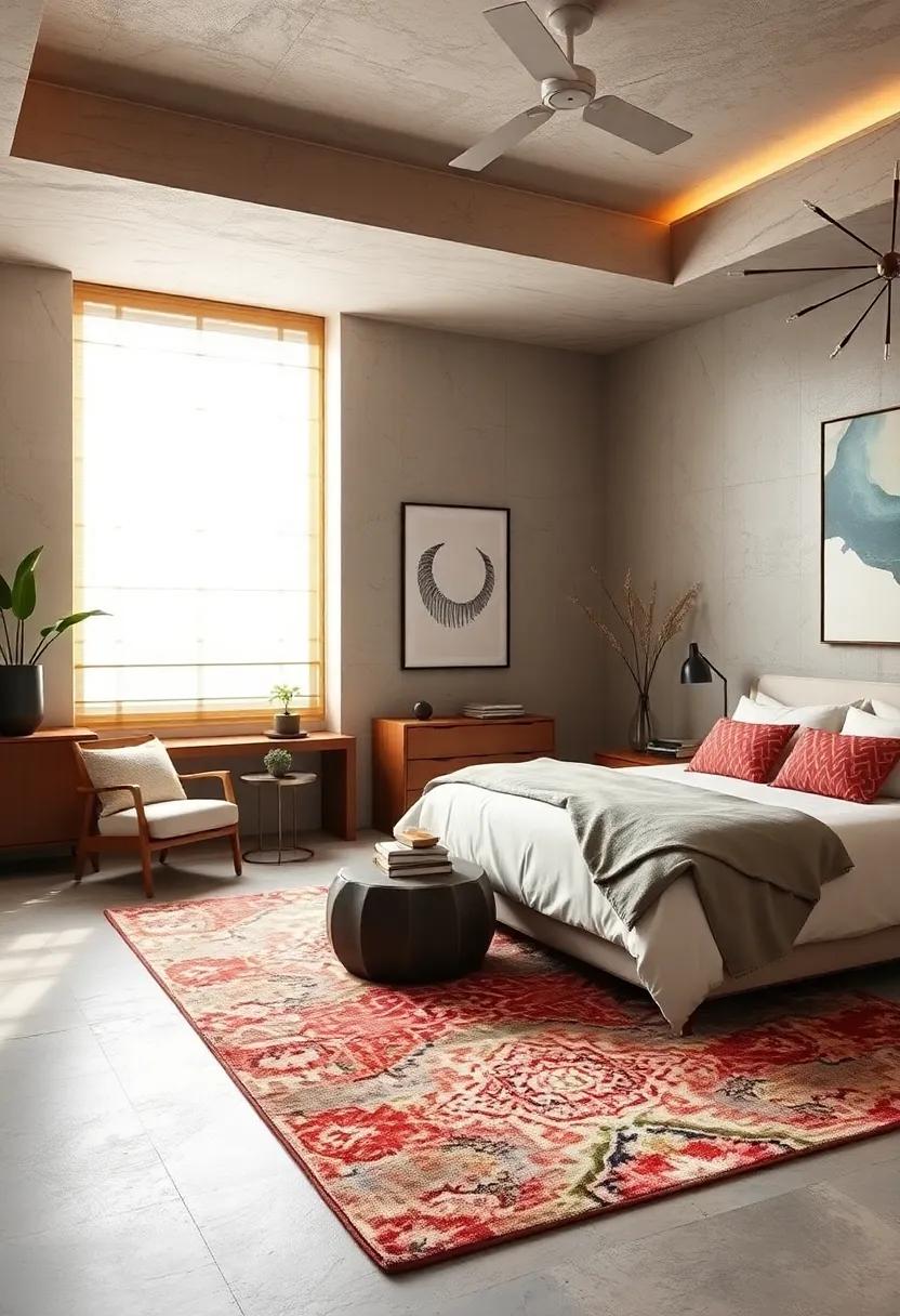 Create Distinct‍ Zones: Use ​rugs and furniture arrangement ⁣to define ⁤areas for sleeping, working, or relaxing, optimizing your bedroom's ⁣functionality