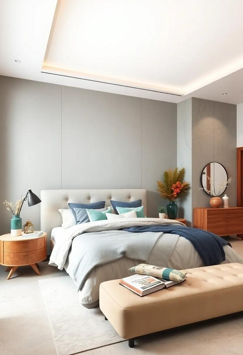 embrace Serenity with soft Color Palettes: Transform your⁢ master bedroom with calming hues like soft blues, muted greens, or⁣ gentle beiges that evoke tranquility and‍ peace