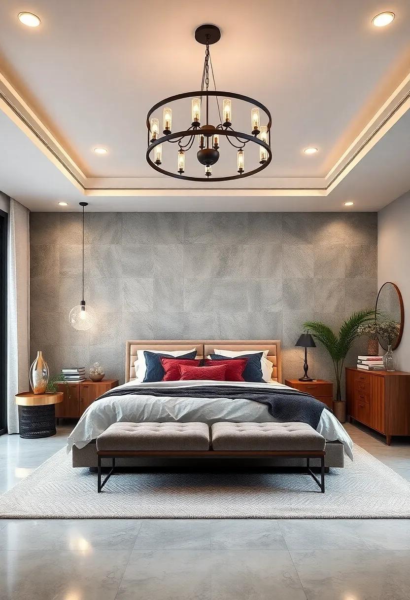 Statement Lighting Fixtures: Swap out traditional ceiling⁣ lights for eye-catching chandeliers or oversized pendant lights ⁤that add glamour and sophistication to your sanctuary