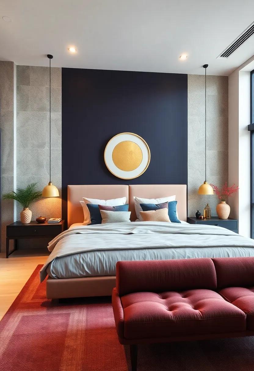 Trendy Color ‌Blocking: Use bold colors in blocks to add a contemporary touch ‌while maintaining a sense of balance and harmony in the⁣ room