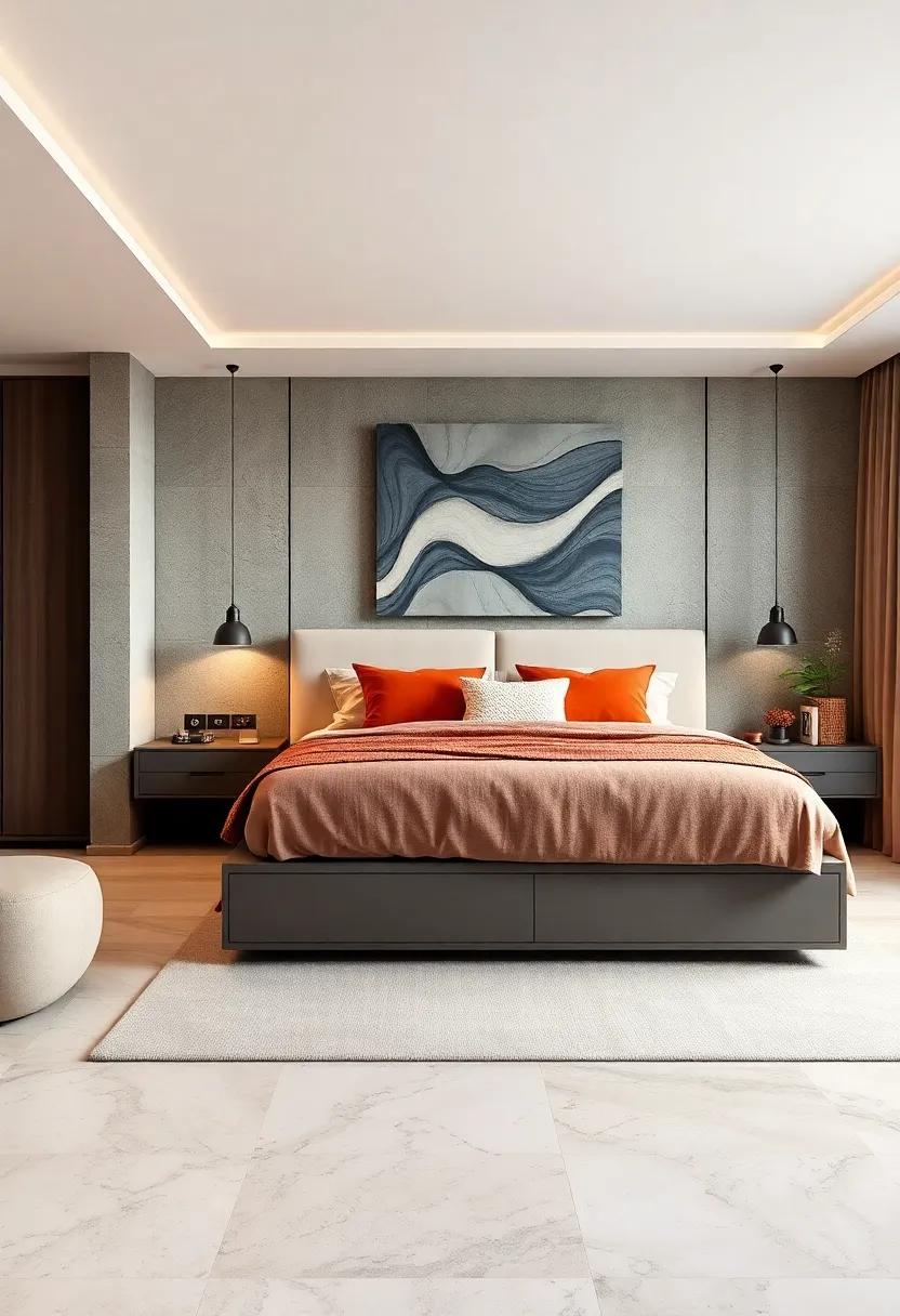 Under-Bed Storage for Efficiency: ​Utilize the space beneath your ‌bed with stylish storage solutions that keep your belongings hidden yet‌ accessible