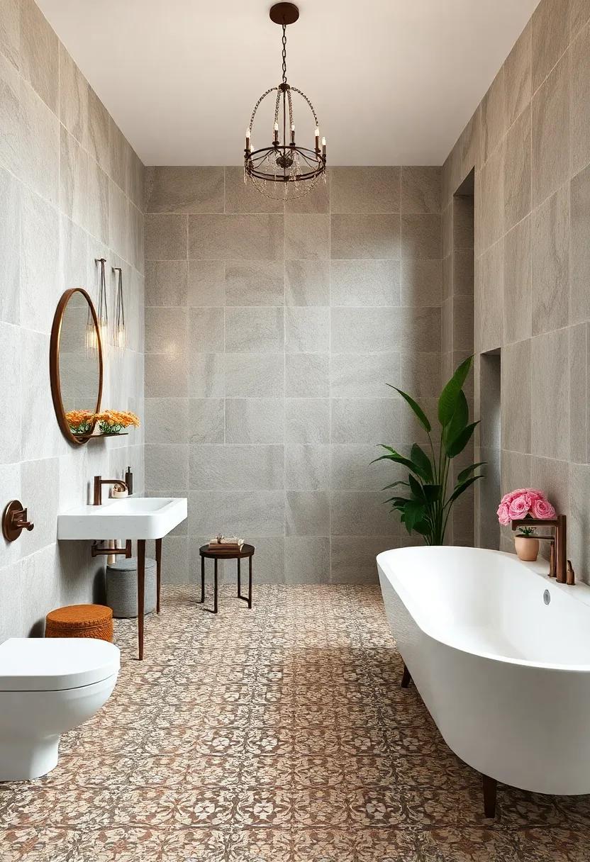 Discover⁢ the charm of vintage-inspired mosaics with intricate patterns reminiscent of historical⁢ tile work, creating​ a‌ timeless elegance in​ a modern maximalist setting