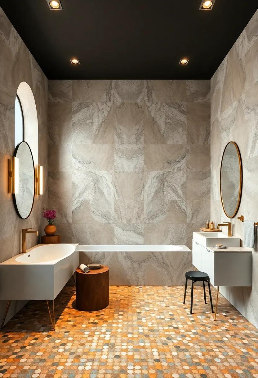 Find inspiration in an art⁢ deco masterpiece, where luxurious‍ gold and ⁣jewel-toned mosaics come‌ together to form ‌a dazzling backdrop⁢ that⁣ exudes glamour and opulence