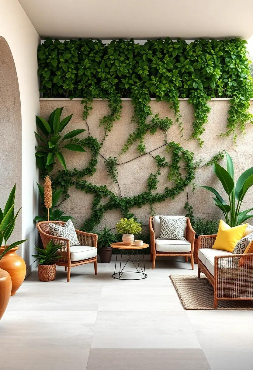Living Green Walls: Install⁤ vertical gardens as living walls that serve as ​both fencing and ⁤lush, vibrant garden spaces, merging functionality​ and beauty