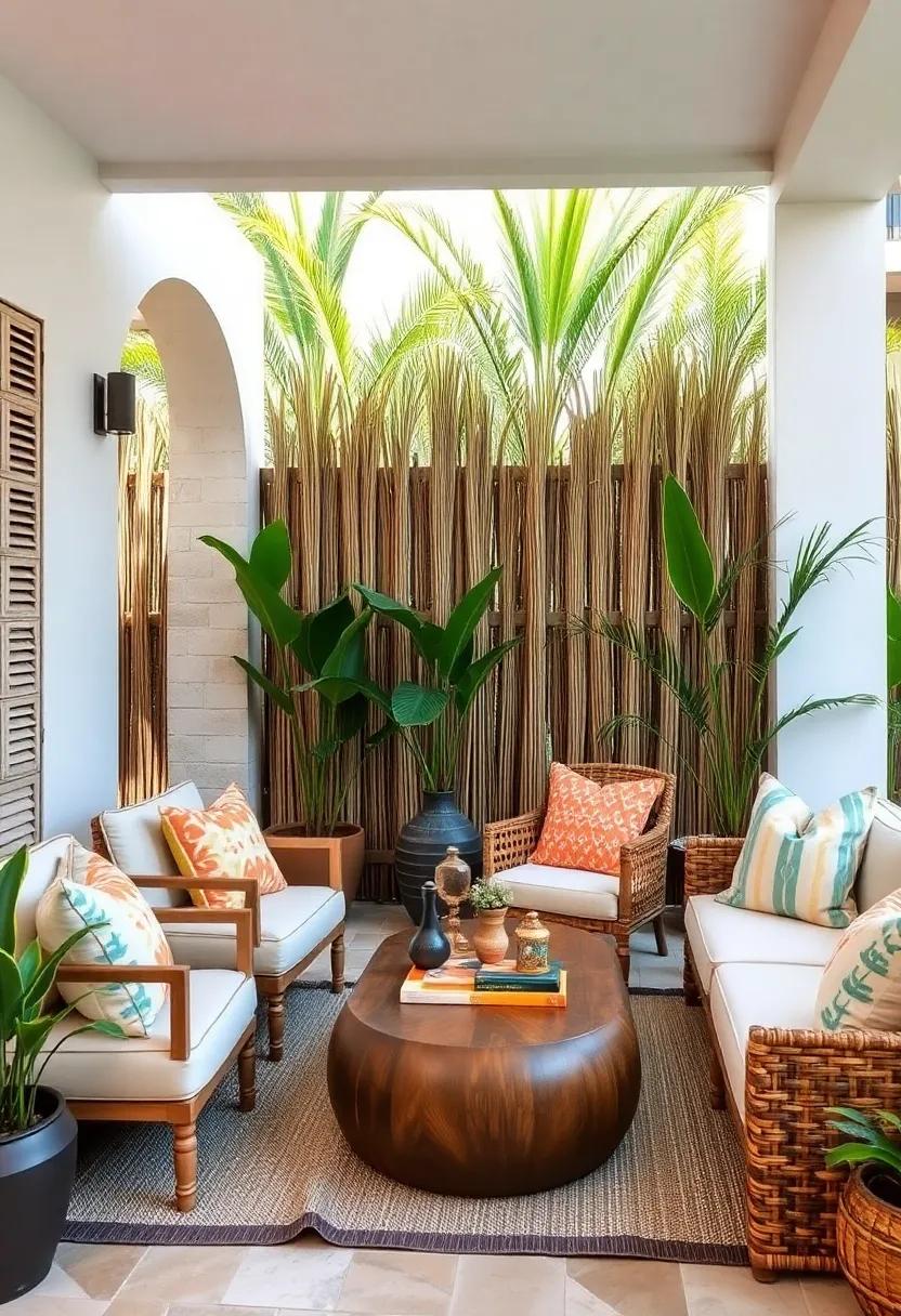 Natural palm⁢ Leaf‌ Fencing: Choose palm leaves wrapped around sturdy posts for a bohemian fencing style that enhances⁢ the tropical vibe ⁤of your ⁣oasis