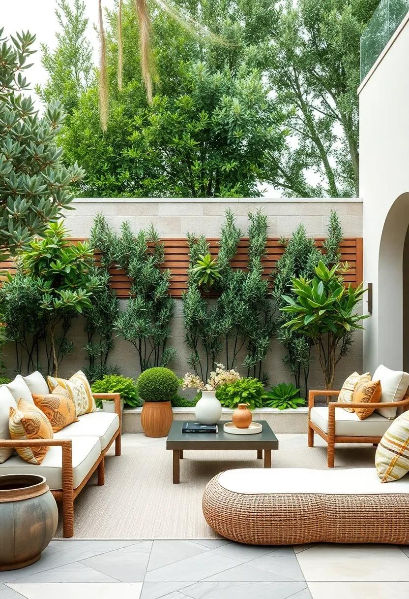 Olive Tree ‌Hedges: ‌Use low-maintenance olive​ trees as natural hedges for an authentic⁣ Mediterranean feel that also offers year-round greenery