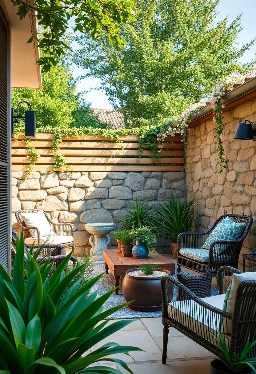 Stone Wall fencing: Opt for sturdy stone walls that provide a ⁣rustic look while emphasizing the natural beauty of your surroundings