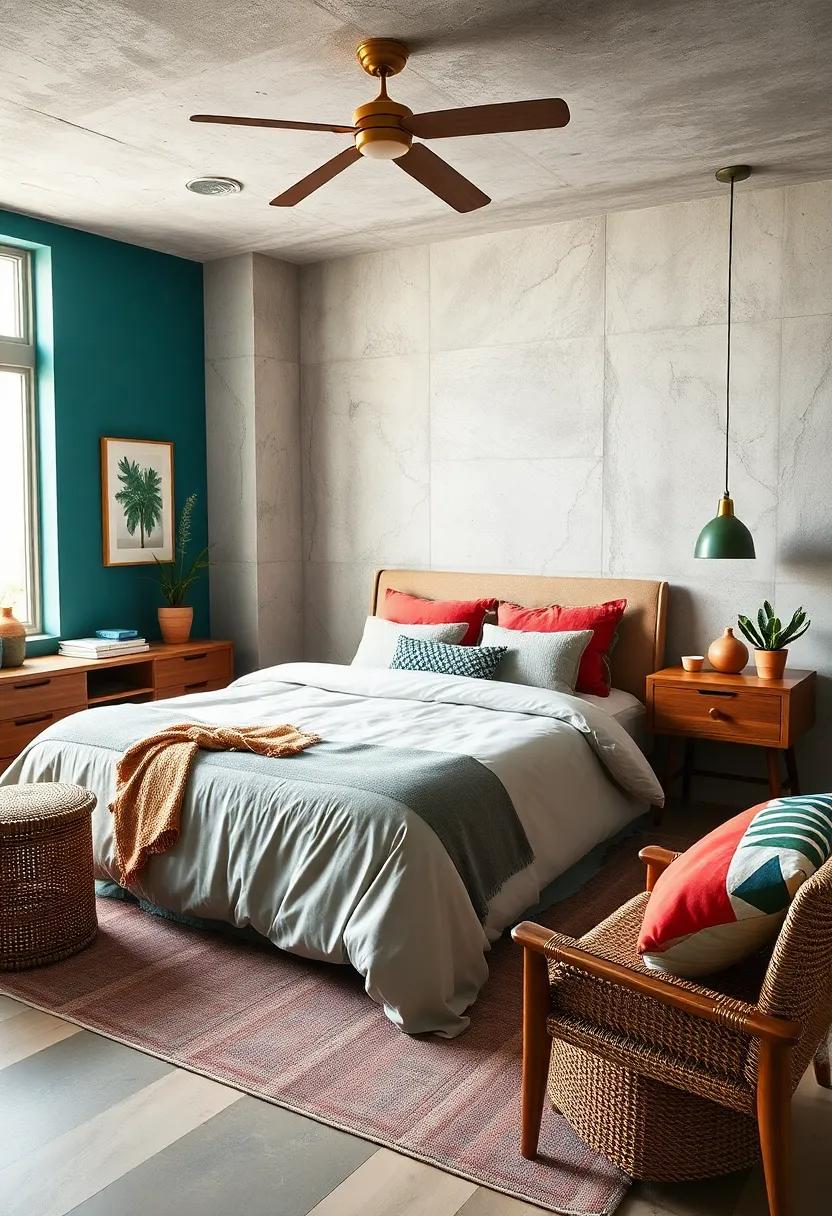 Choose Classic Color Blocking: Use bold color blocking in accents ‌like blankets or cushions to add pops of color ⁢without overwhelming the ‍space