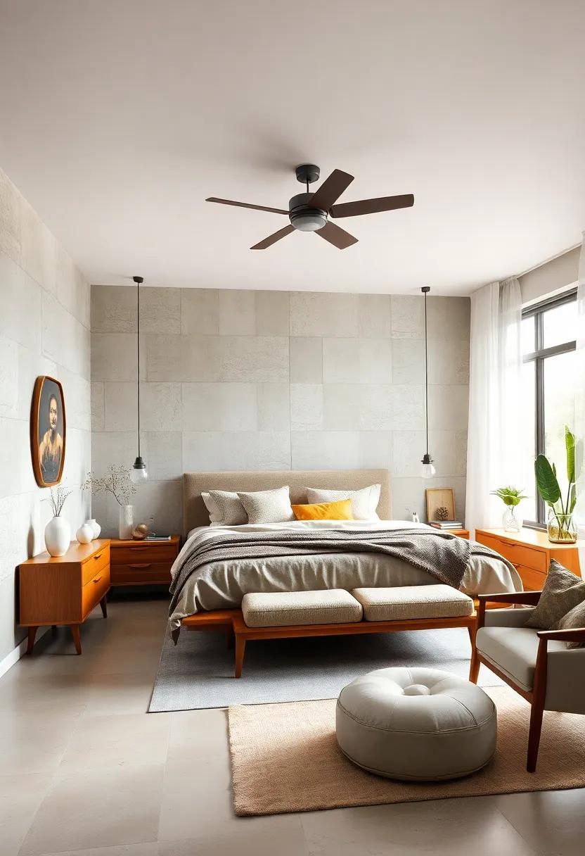 Embrace ‍Clean Lines: start with furniture that features sharp, geometric shapes to set the tone for‌ your mid-century modern ⁣retreat