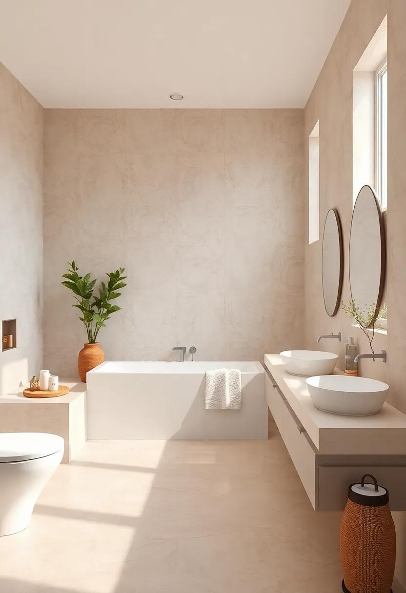 Soft Mint‌ and ‌Light Beige: ⁣A ​refreshing, natural‌ palette ⁣that encapsulates ​tranquility, ensuring‍ your bathroom remains a ⁢serene escape